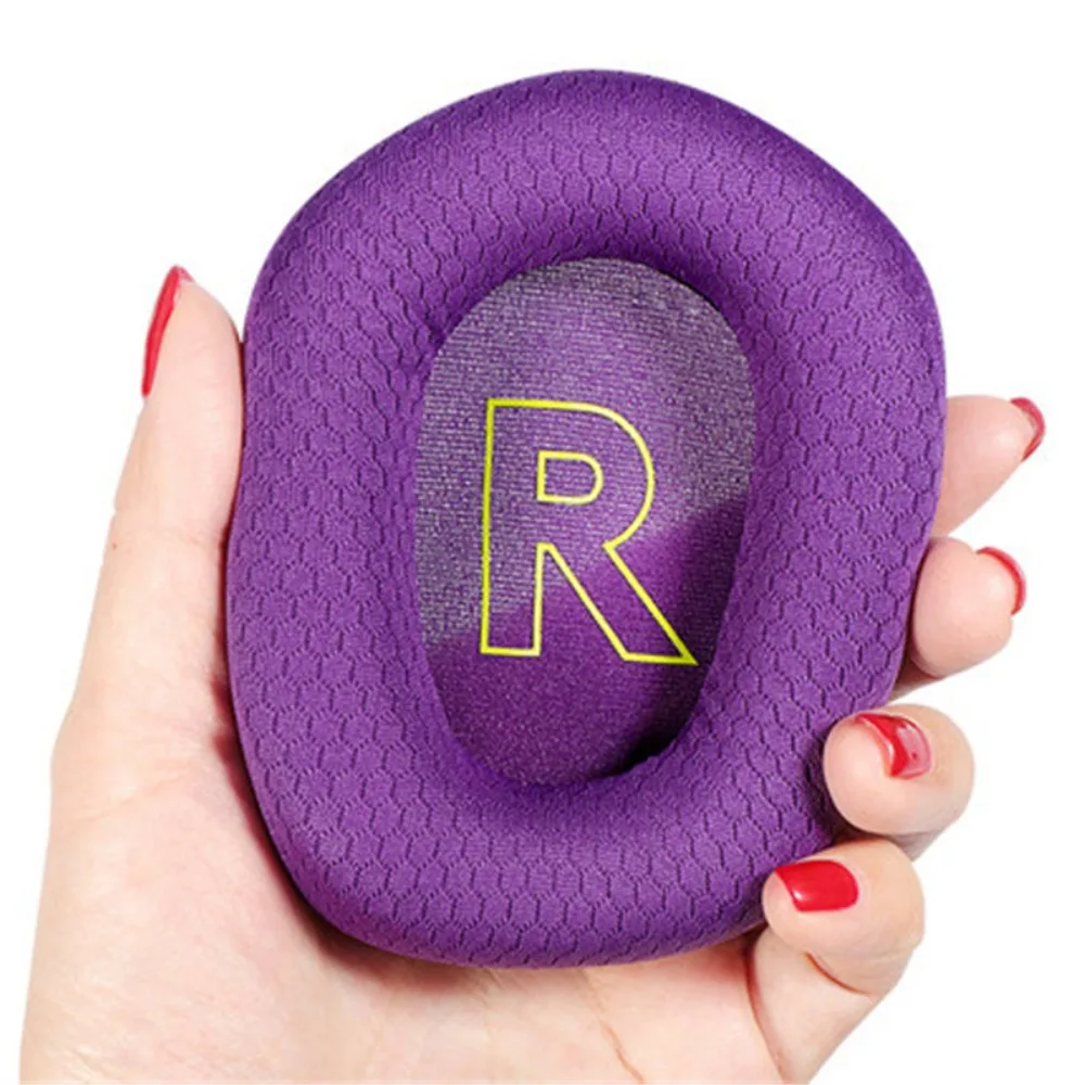 แผ่นรองหูโฟมจำรูป ivinxy, อะไหล่ทดแทนเบาะรองหูตาข่ายระบายอากาศได้สำหรับ Logitech G733 G335