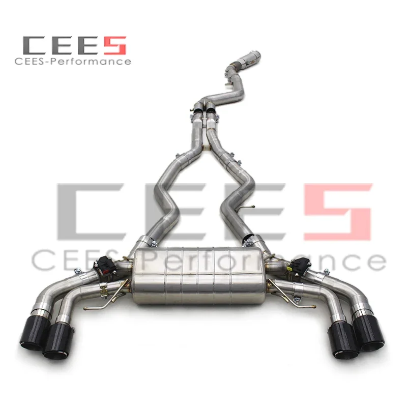 cees Catback Exhaust Downpipe for BMW M240i M240 B58 3.0T 2017-2023 Stainless Steel Complete Catback Muffler Exhaust Systems