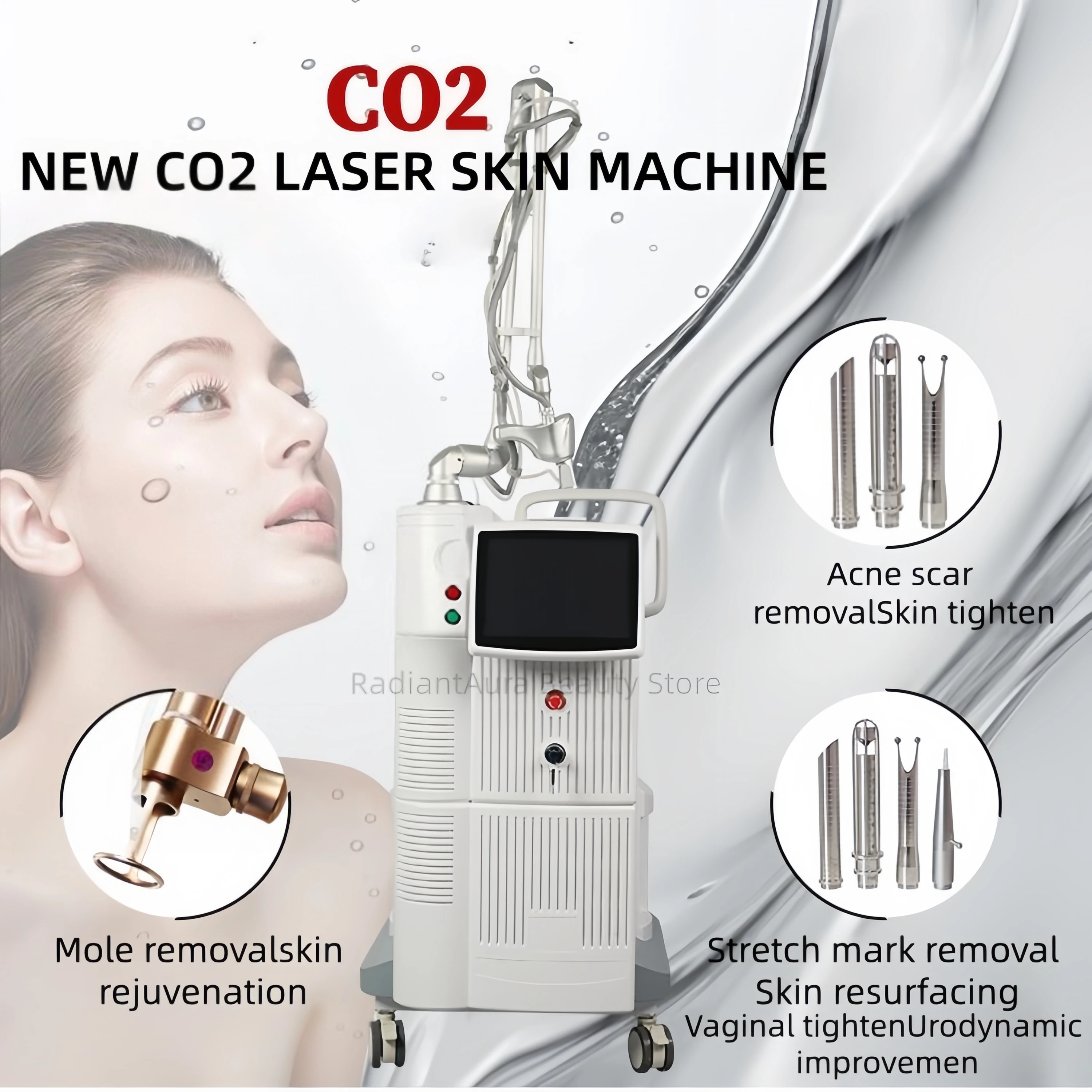 CO2 Fractional SLyricLaser RF 4D Fotona 10600nm Acne Scar Removal Skin tightening Remove wrinkles Vaginal rejuvenation beauty