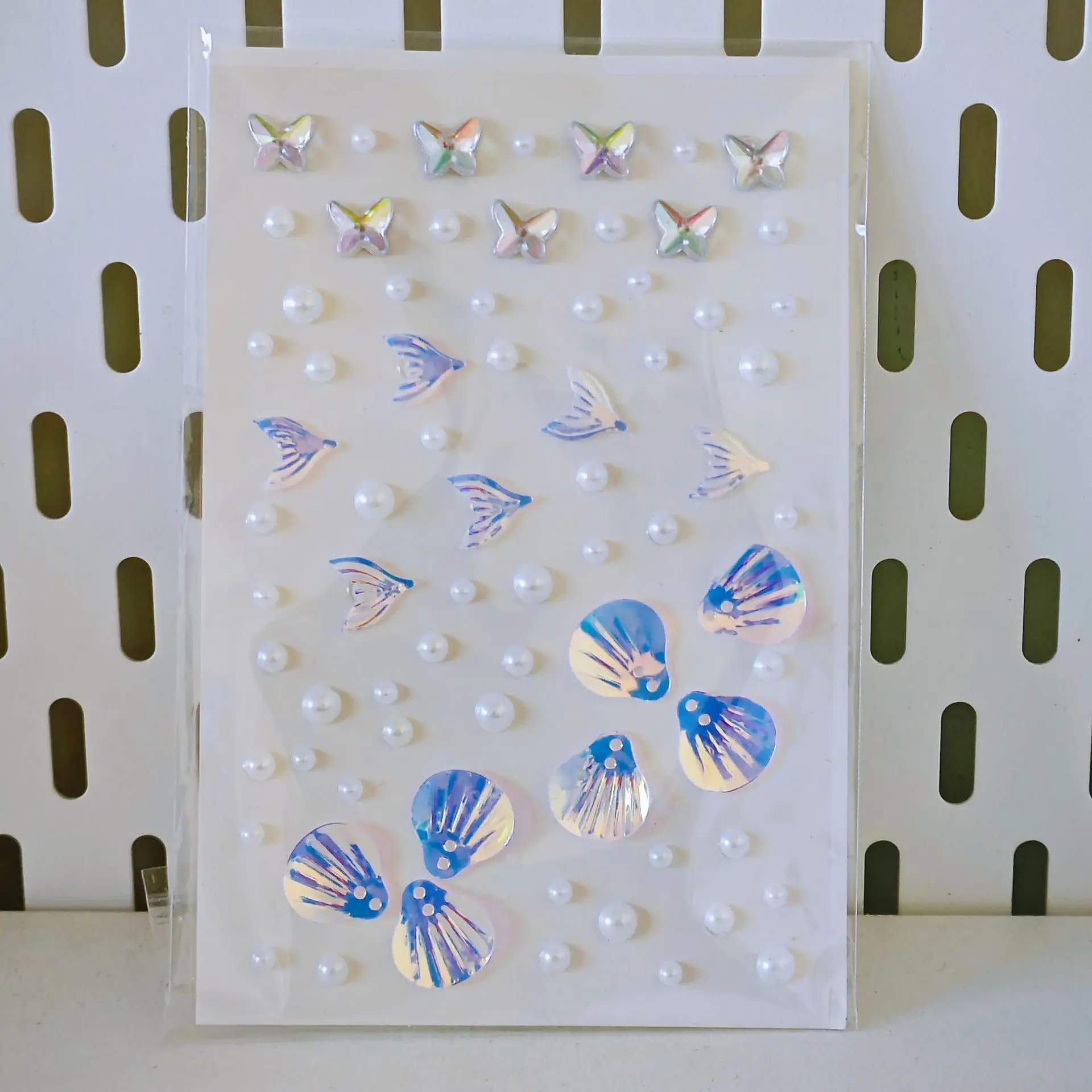 Colorful Aurora Butterfly Gem Crystal Diamond Stickers for Girl Shiny 3D Face Decoration Colorful Eye Makeup Craft