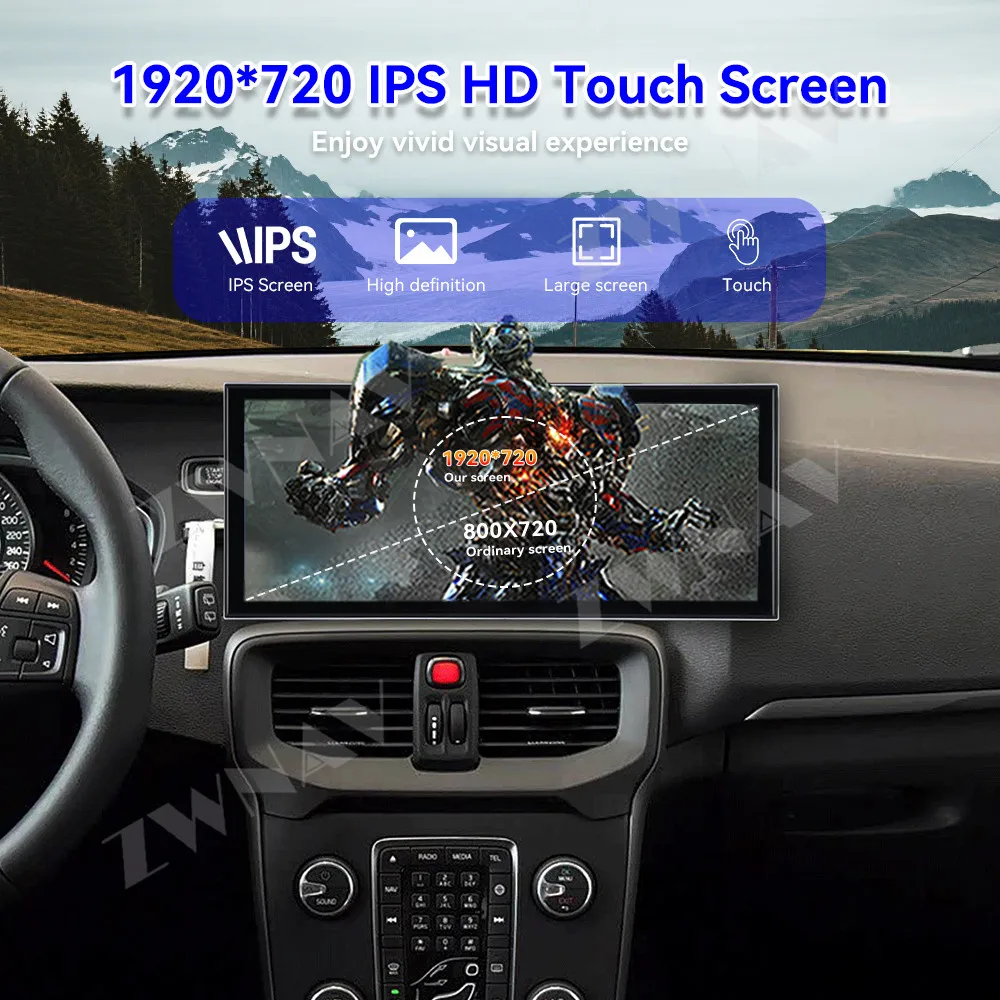Android 15 15.8 Inch HD Touch Screen For Volvo V40 2013-2019 Car Interior Accessories Stereo Head Unit Car Gps Multimedia Player