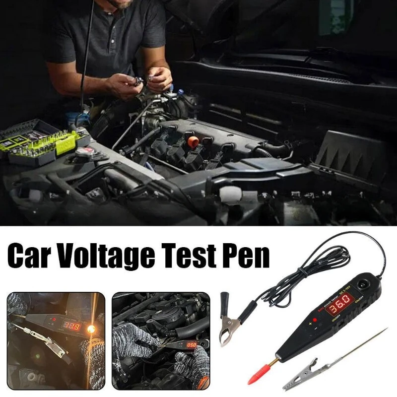 1set 3-36V Auto Circuit Tester Vehicle Pulse Sensor Signal LED Light Testing Pen Probe Car Power Voltmeter LED Diagnostic Tool