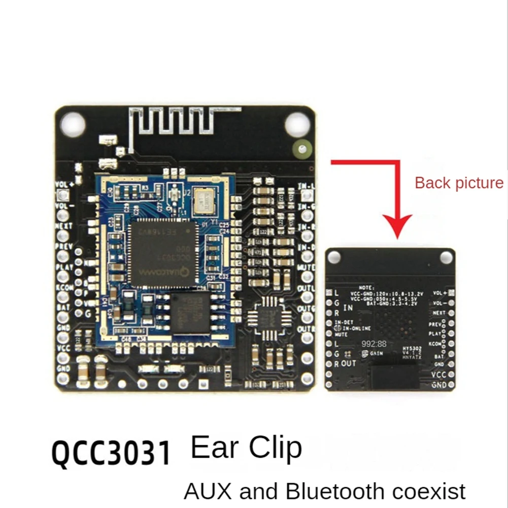 Qcc3031 Aptxhdオーディオ入力,Bluetooth互換,5.0, 4.5-5.5v