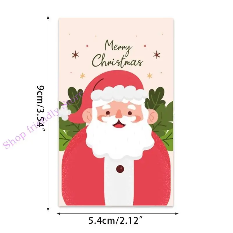 594a 50pcs بطاقات المعايدة لعيد الميلاد قرطاسية فارغة بطاقة عيد الميلاد لفيلم العيد الشتاء #6