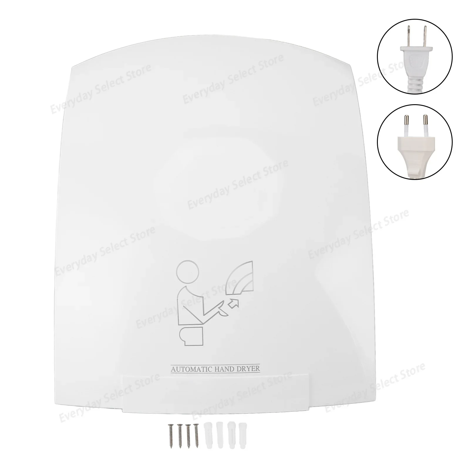 1200W Automatic Sensor Hand Dryer, 10‑Second Fast‑Drying Device with Powerful Warm Airflow for Bathroom, Mall and Hotel