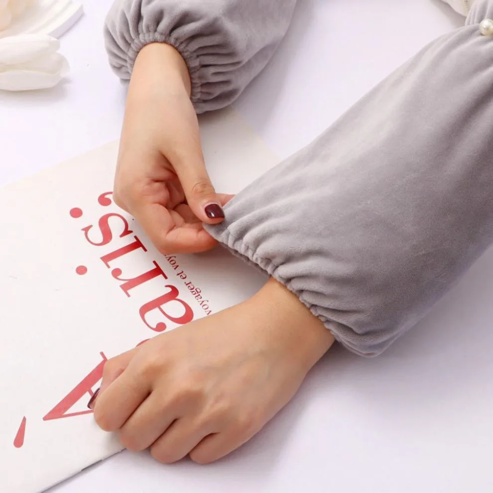 Lengan Mutiara, Lengan Kerja dan Kantor Panjang Musim Dingin Wanita, Lengan Fashion Pelajar Versi Korea, Lengan Kreatif dan Sederhana