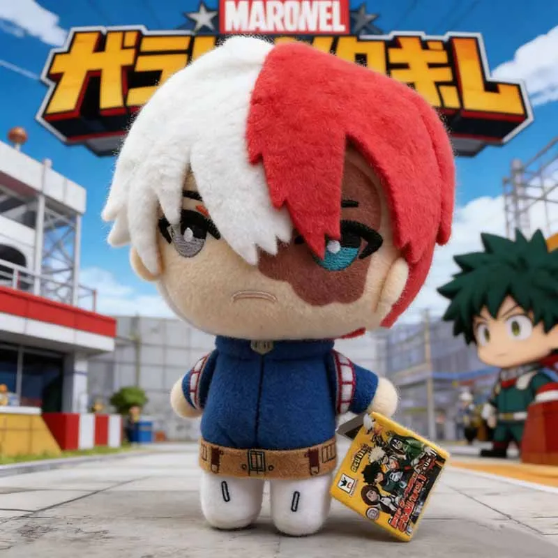 @@2026 Anime 25cm My Hero Academia Plush Toys Cartoon Izuku Midoriya Katsuki Bakugou Shouto Todoroki Stuffed Dolls Kids Gifts---