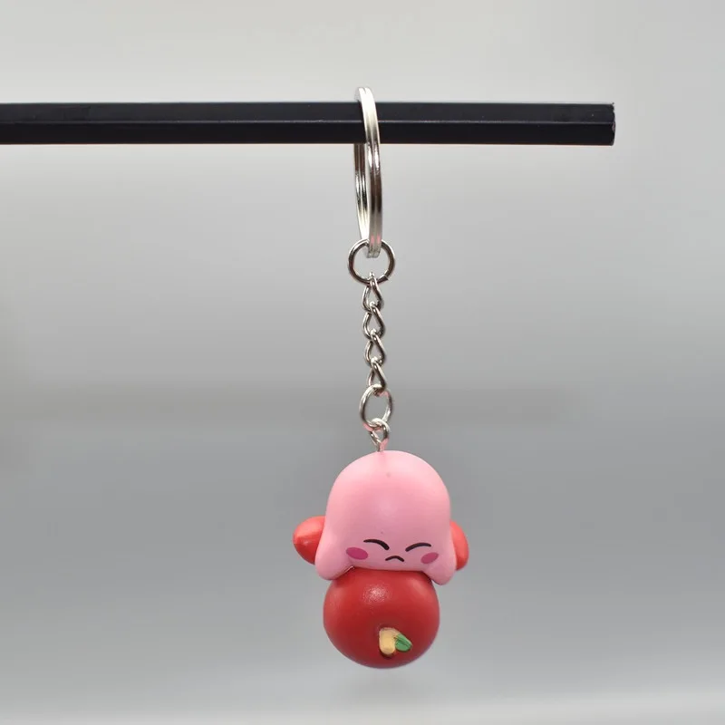 6 Models Super Cute Kawaii Kirby Figures Keychain Portable Popular Anime Models Anime Perfect Child  Gift Toys