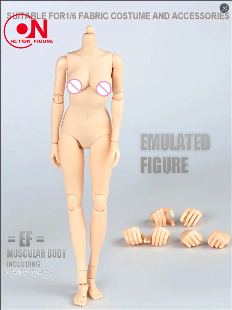 Poupées figurines d'action blanches Suntan pour femmes, gros seins du milieu, corps en semi-silicone super flexible, tête sculptée 1:6, 12 po, en stock, 1/6