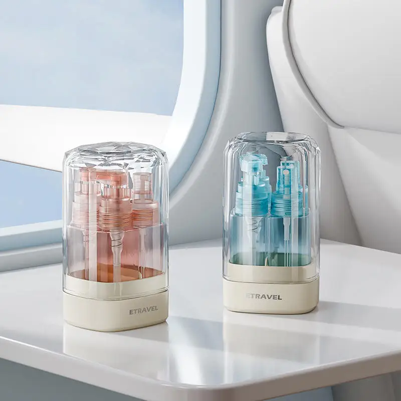 Garrafa de engarrafamento de viagem portátil multi-função shampoo produtos de cuidados com a pele dispensador garrafas de armazenamento spray recipiente de imprensa vazio