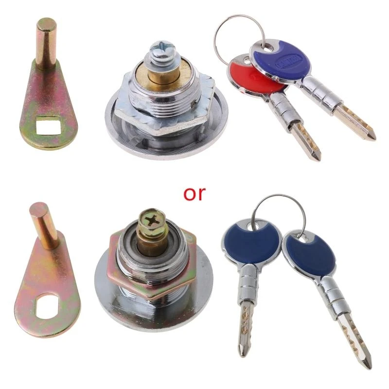 Emergency Safe Deposit Box Lock Key Anti-theft Lock With Encryption Keys Copper Cylinder