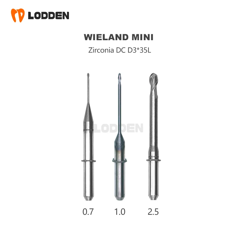 

Wieland Select Mini Dental Milling Burs Milling Cutters Grinding Tool Shank Zirconia DC DLC DCG Coating D3 Shank Dental Lab