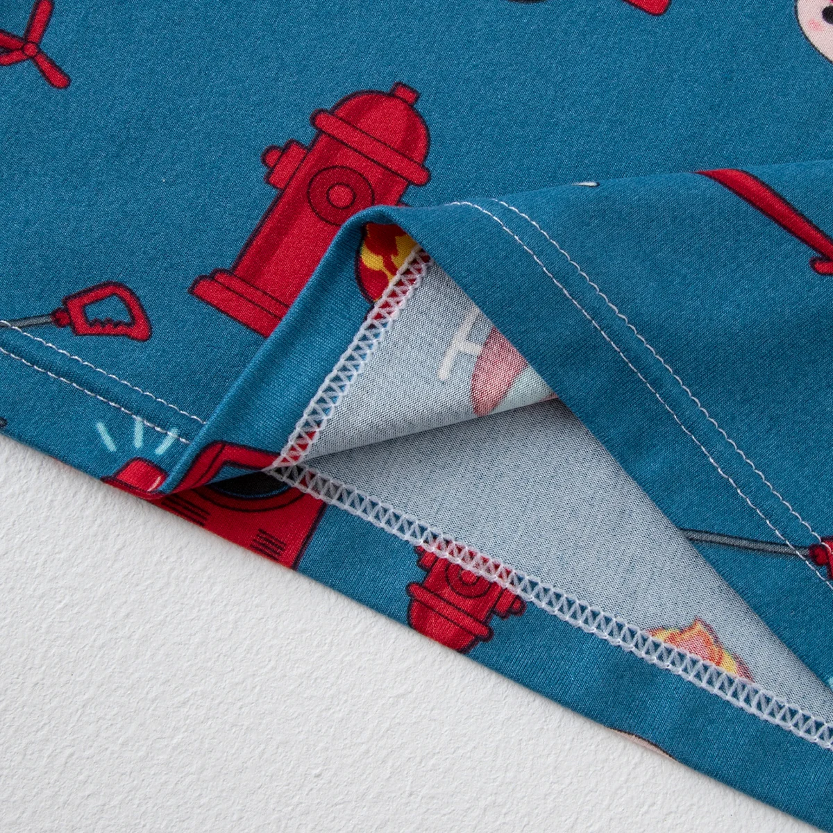 2/6-teiliges Sommer-Mode-Set für Kinder mit Aufdruck in Übergröße für Jungen, bequemes, kurzärmliges Oberteil mit Rundhalsausschnitt und weiche Hose – Detail 19
