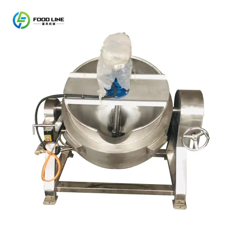 Industrial Jacketed Boiling Kettle Cooking Pot for Commercial Food Processing Custom