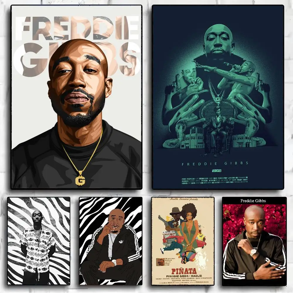 Rapper Freddie Gibbs Classic Movie Posters HD Quality Poster Wall Art Painting Study Nordic Home Decor