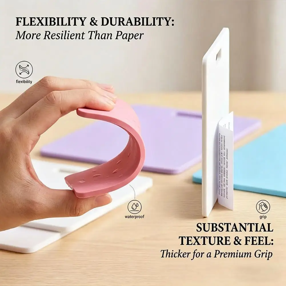 Portable Dry Erase Note Badge Card Reusable Mini Writing Notepad Wipe Clean Memo Card Work Badge Accessory For Office Doctor view 5