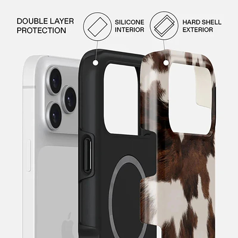 Glossy Lovers Doppelschichtige Handyhülle für iPhone 18 17 Promax 16 Plus 15 Pro 14 Max 13 12 Mini 11 Vollrand-Abdeckung Handyhülle – Detail 6