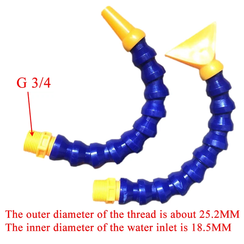 Pneumatic Tube G 3/4 G Male Thread Plastic Flexible Water Oil Coolant Pipe Hose for lathe CNC machine
