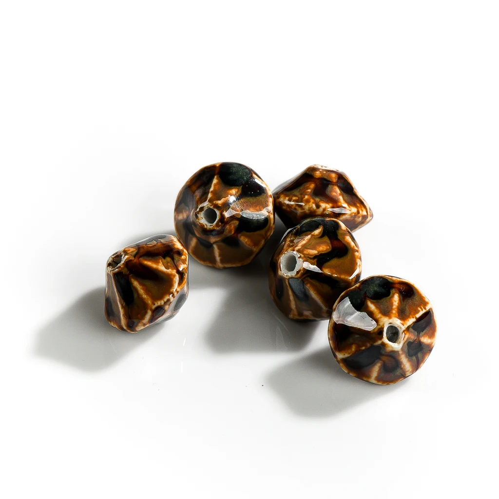 Large Square UFO Shaped Ceramic Beads Exquisite Jewelry Accessories Making Materials #XN577