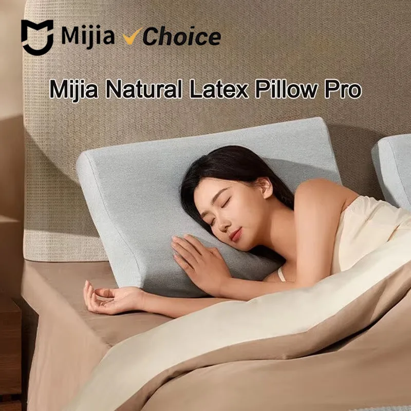 Mijia Natural Latex Neck Pillow Pro Full Pillow for Sleep Circulation Ventilation Outer Pillowcase Washable Antibacterial