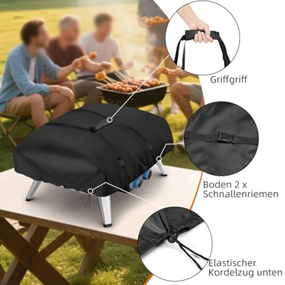 Pizza Oven Cover For Tefal Pizza Oven Protective Cover 420D Oxford Fabric Waterproof Pizza Oven Dustproof Covers BBQ Accessories