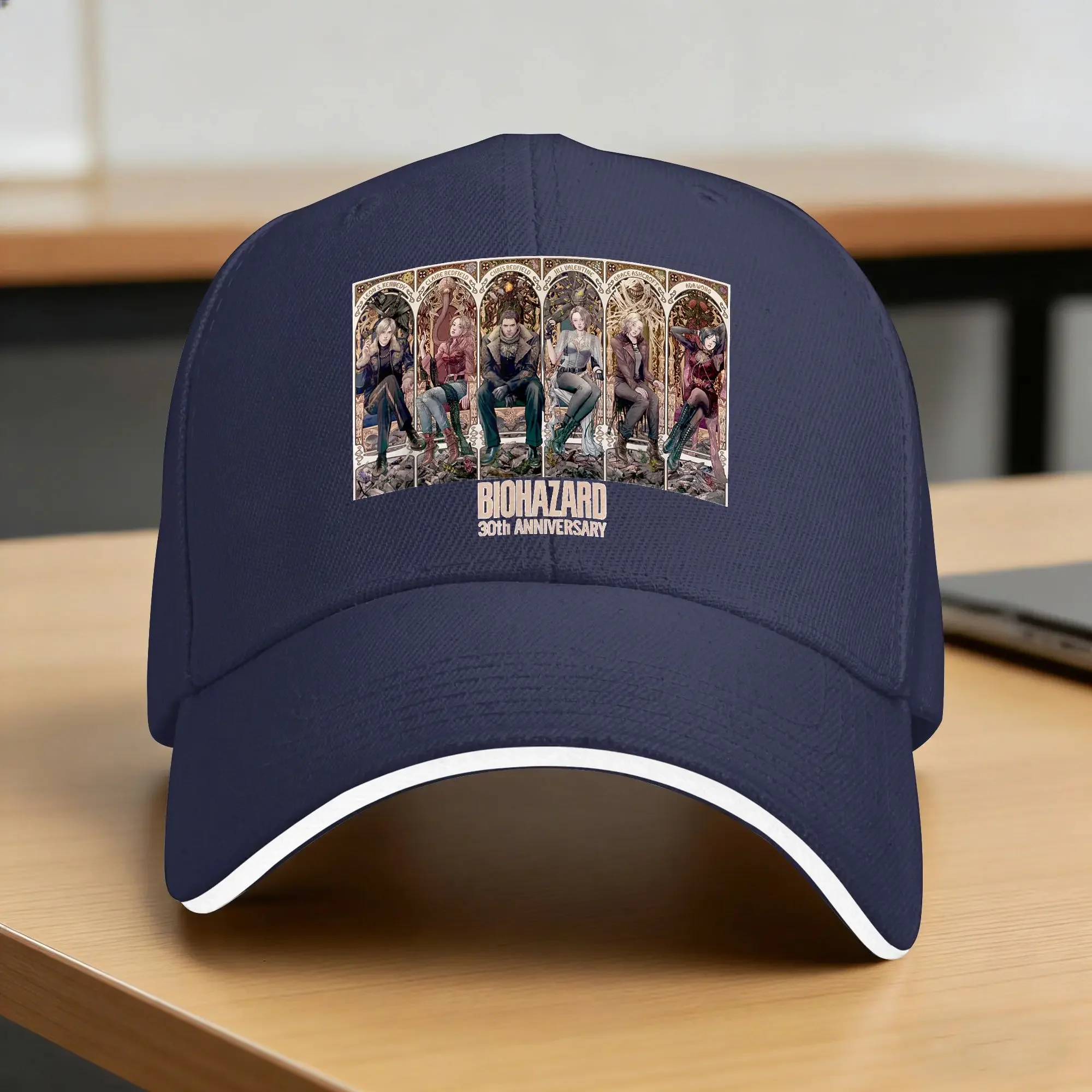 Summer Unisex Men Kpop Rock Baseball Caps Resident Evil 30th Anniversary Key Baseball Cap Y2k Cool Hip Hop Hats