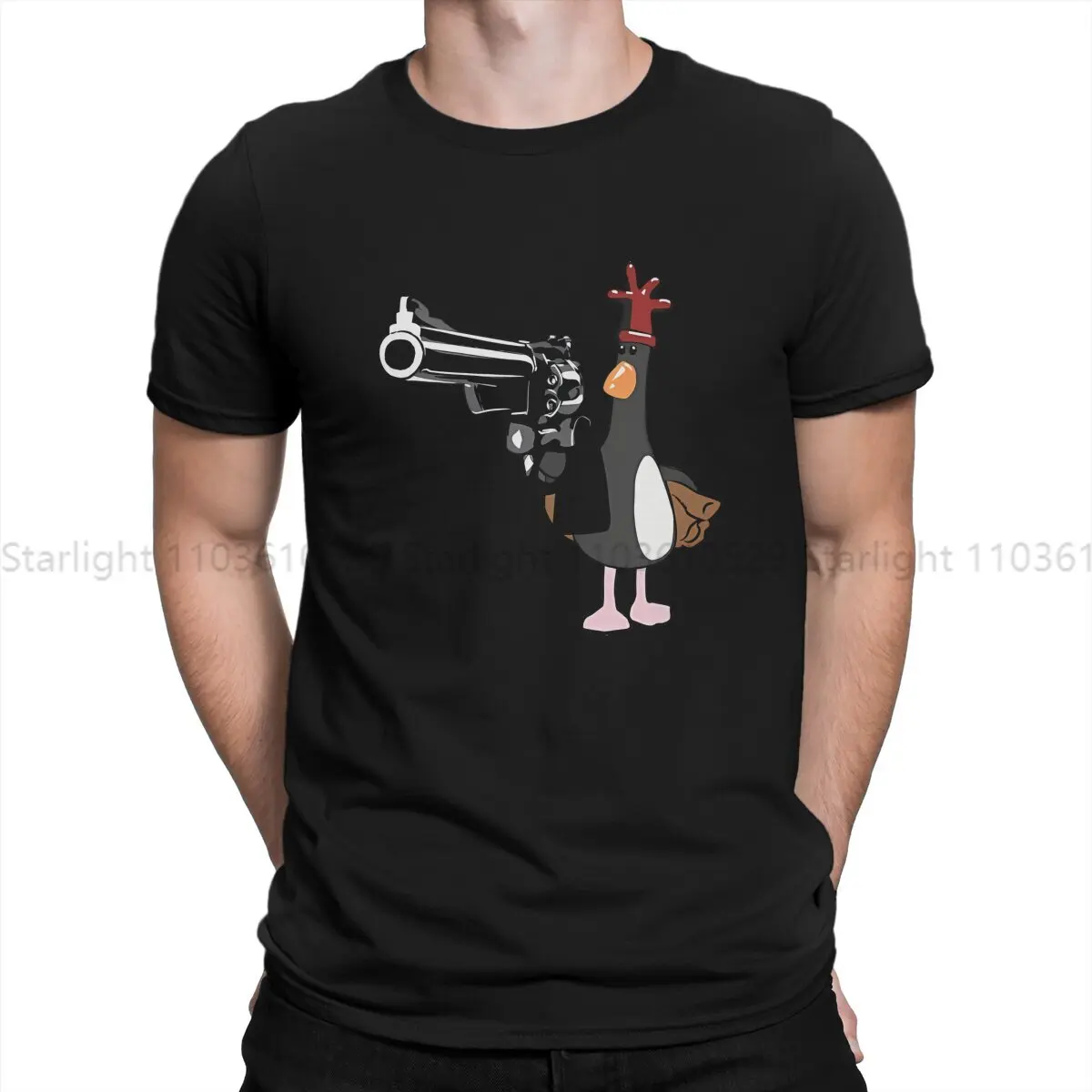 Feathers Mcgraw Men TShirt Dirty Harry Crewneck Short Sleeve Polyester T Shirt Funny Gift Idea