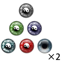 2023 New Dragon Eyes Anime Doll Glass Eyes Cabochons Round 10MM-40MM Eye Toys DIY Jewelry Accessory MIX Pupil Eye