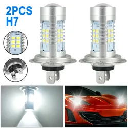 2 PCS H7 H4 LED Headlight Bulbs High Low Beam 6000K Super White Lights Car Fog Lights Auto DRL Cob Chips 12V 24V 110W