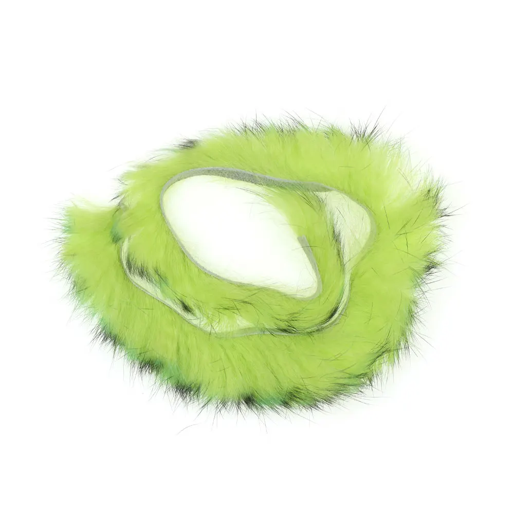 2 Stück 5 mm breite Hasenfell-Zonkerstreifen, Fliegenbindematerial zum Binden von Zonkers, Minnow-Ködern, Streamern, Salzwasser-Angelködern – Detail 7