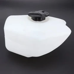 Motorcycle Accessories White Plastic Petrol Gas Fuel Tank Parts for 2 Stroke 47cc 49cc Minimoto Kids Mini Moto Pocket Bike