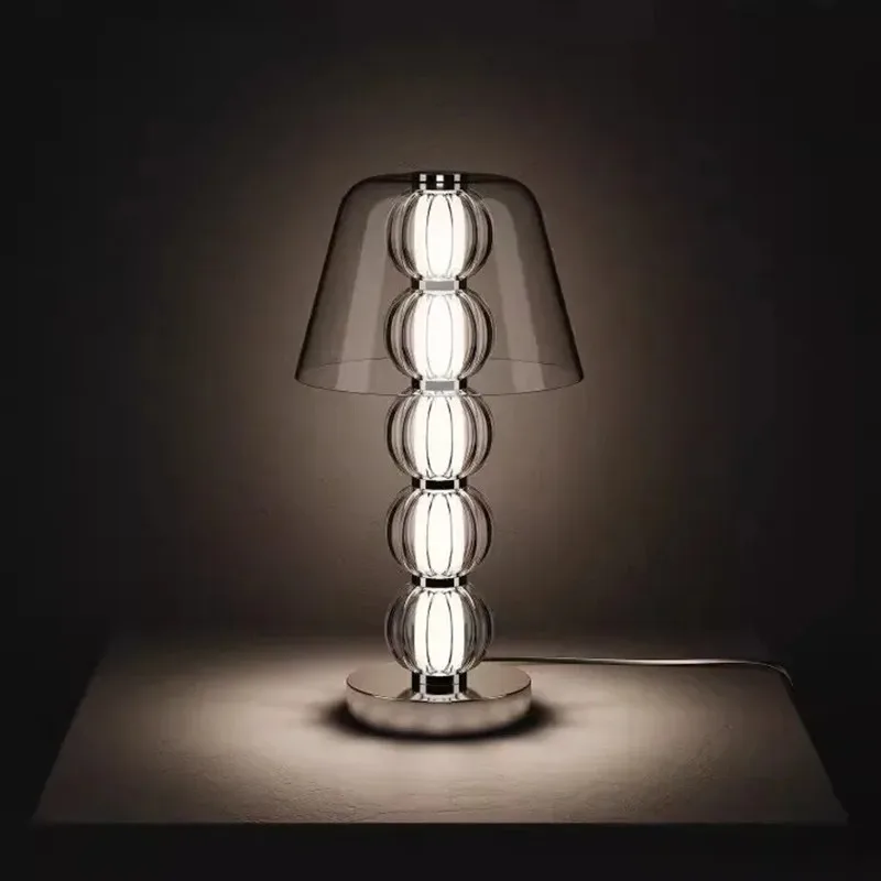 Italy Designer Ring Chandelier For Living Room Glass Beads LED Hanging Lamp Bedroom Dining Room Lights Home Suspension Luminaire image 5