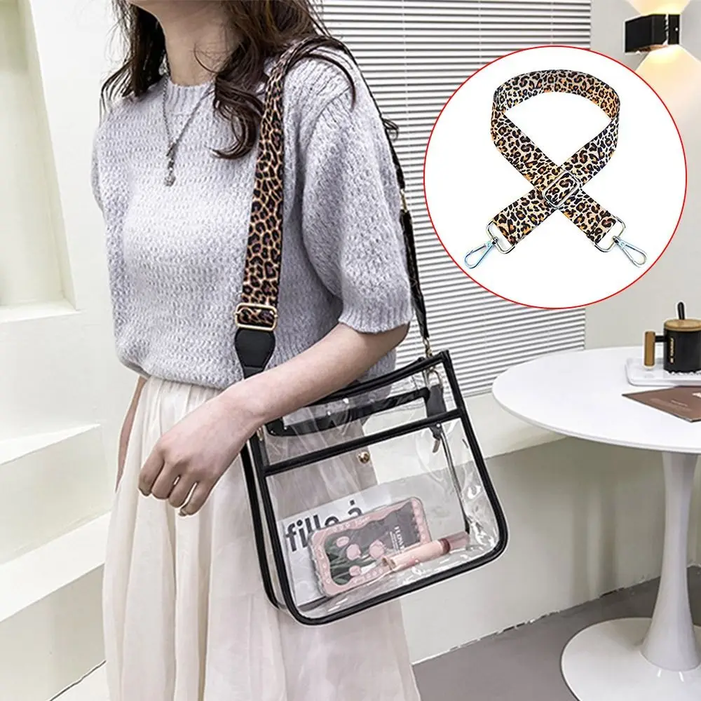 Fashion Adjustable Wide Bag Strap Leopard Print Handbag Belt Shoulder Bag Strap