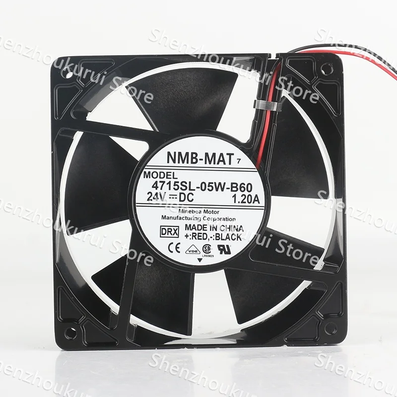 NMB 120X120X38MM DC 24V 1.20A AC EC 12038 aluminum frame high-temperature resistant 12CM 4715SL-05W-B60 cooling fan