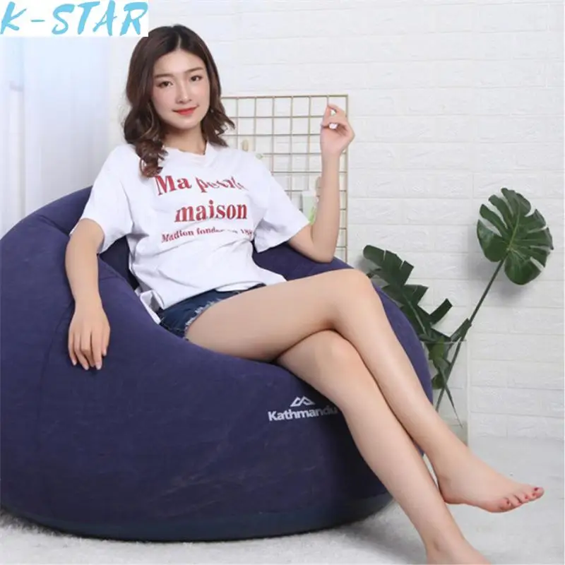 K-STAR New Inflatable Lazy Sofa Chair Outdoor Indoor Single Person Inflatable Sofa Foldable Inflatable Stool Spherical Sofa 2024