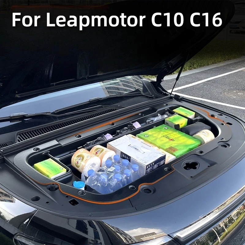 

Для Leapmotor C10 C16 2024, электрическая версия, передний багажник, ящик для хранения, модификация отсека двигателя, автомобильные детали