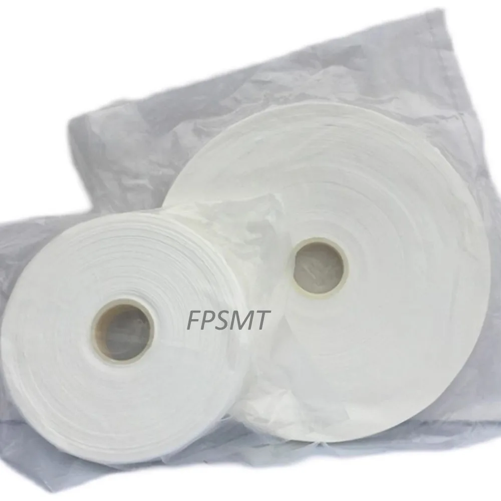 Dust-free Roll Cloth Industrial Wiping Cloth Microfiber White Non-shedding Dust-free Paper Absorb Water Anti-static Wiping Cloth