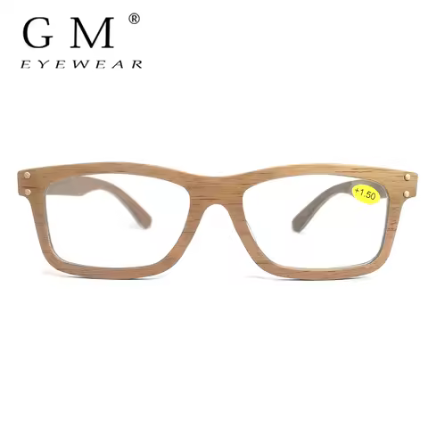 GM Natural Bamboo And Wooden Sunglasses VIP Manual Polarized Glasses Luxury brand Environmental Degradable Glasses Gift Box