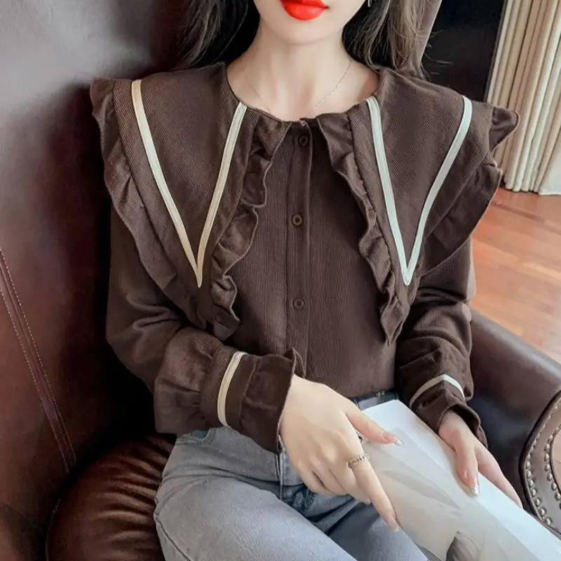 Boutonné chemises et chemisiers pour femmes nouveauté 2025 tunique Simple pas cher élégant nouveaux vêtements tendance luxe concepteur lâche femme haut