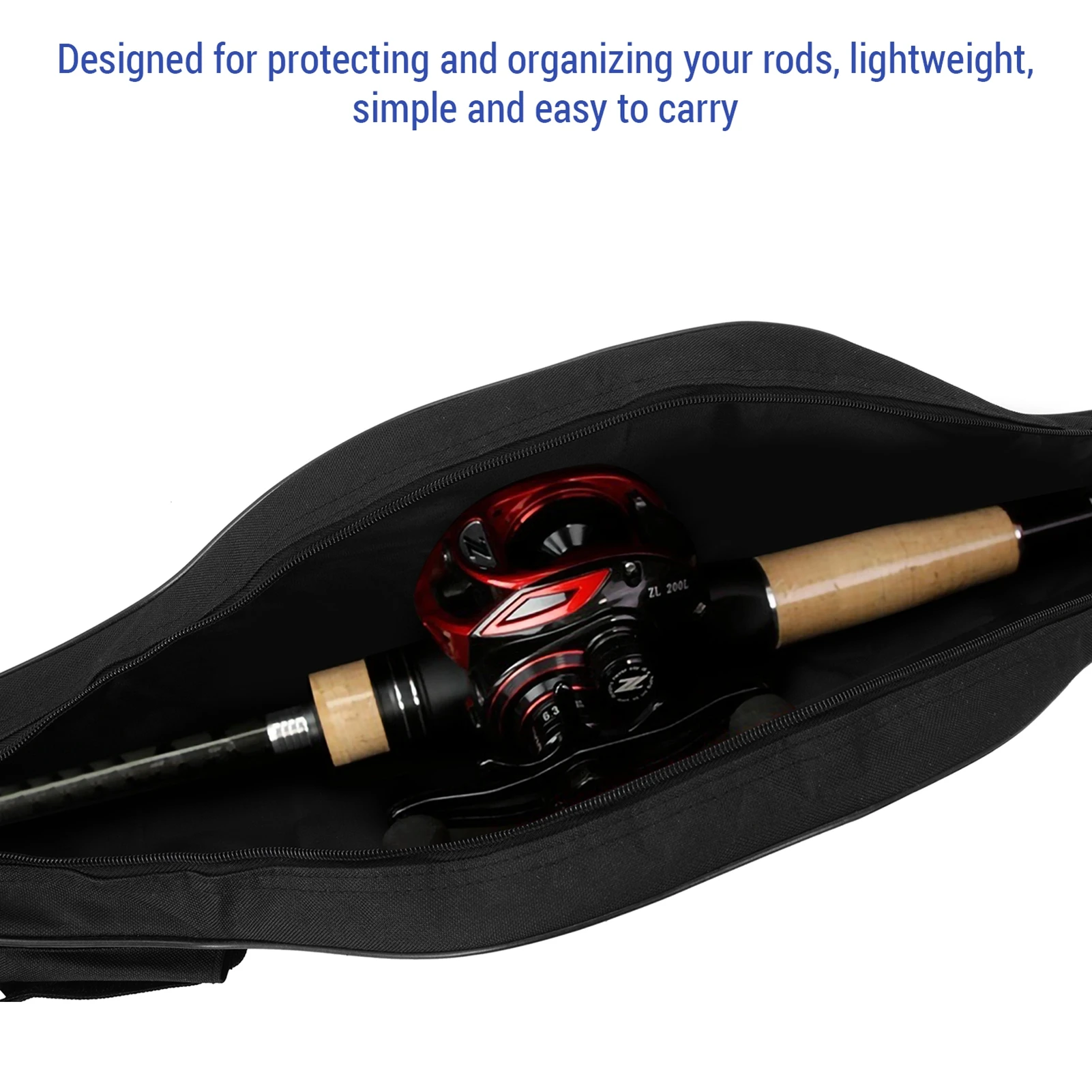 كبير معالجة حقيبة مقاوم للماء الصيد رود حقيبة 1.-1.5 متر قصبة صيد خشبية واقية الحقيبة هارد شل الجليد الصيد رود حقيبة #5