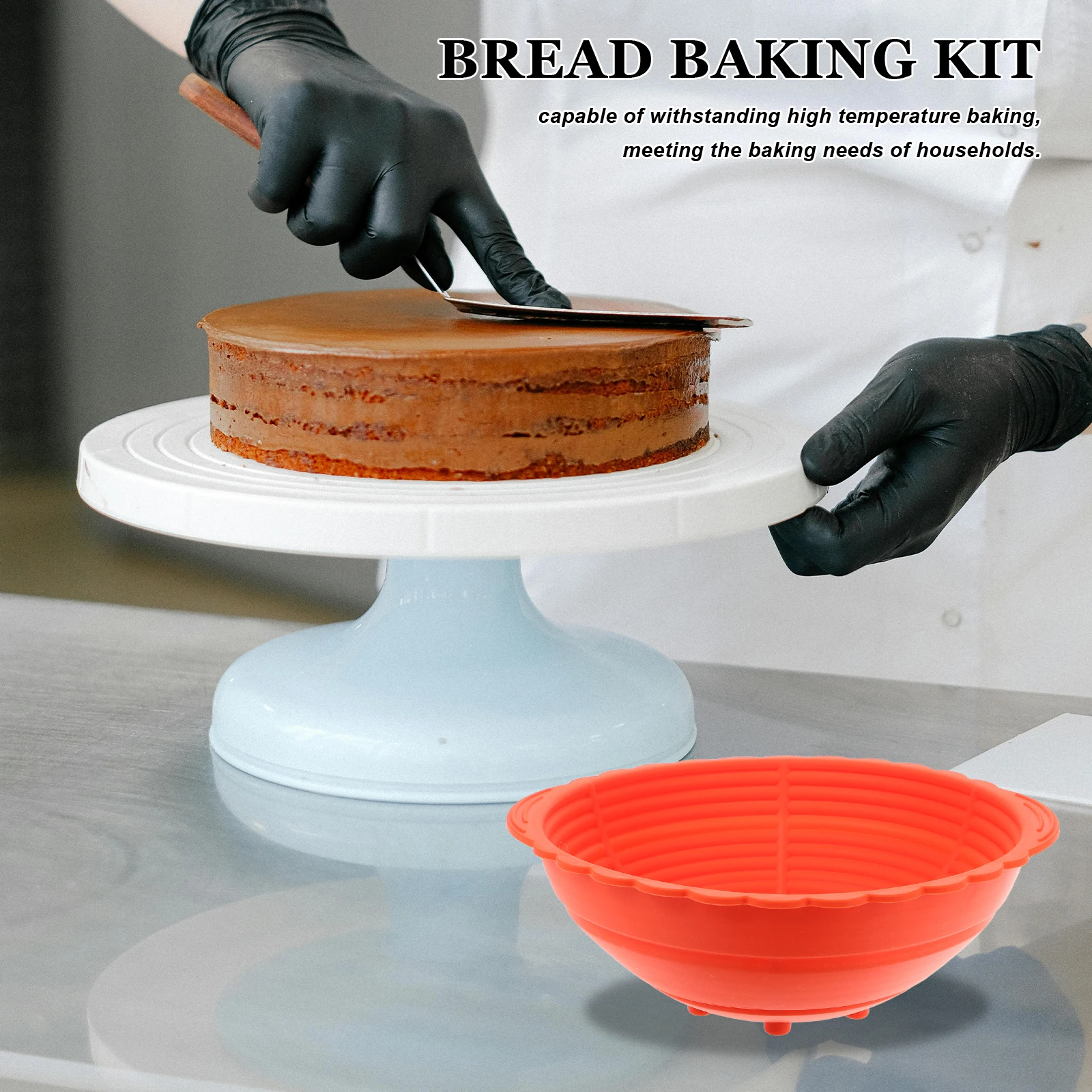 

Silicone Fermentation Basket Dough Proofing Containers Banneton Bread Loaf Large Capacity Foldable Oven Safe Round