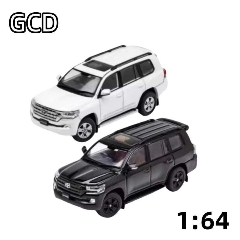 1:64 Toyota LC200 spare tire version Landcool Lutzer alloy die-cast static car model, toy gift for boys, adult collection pieces