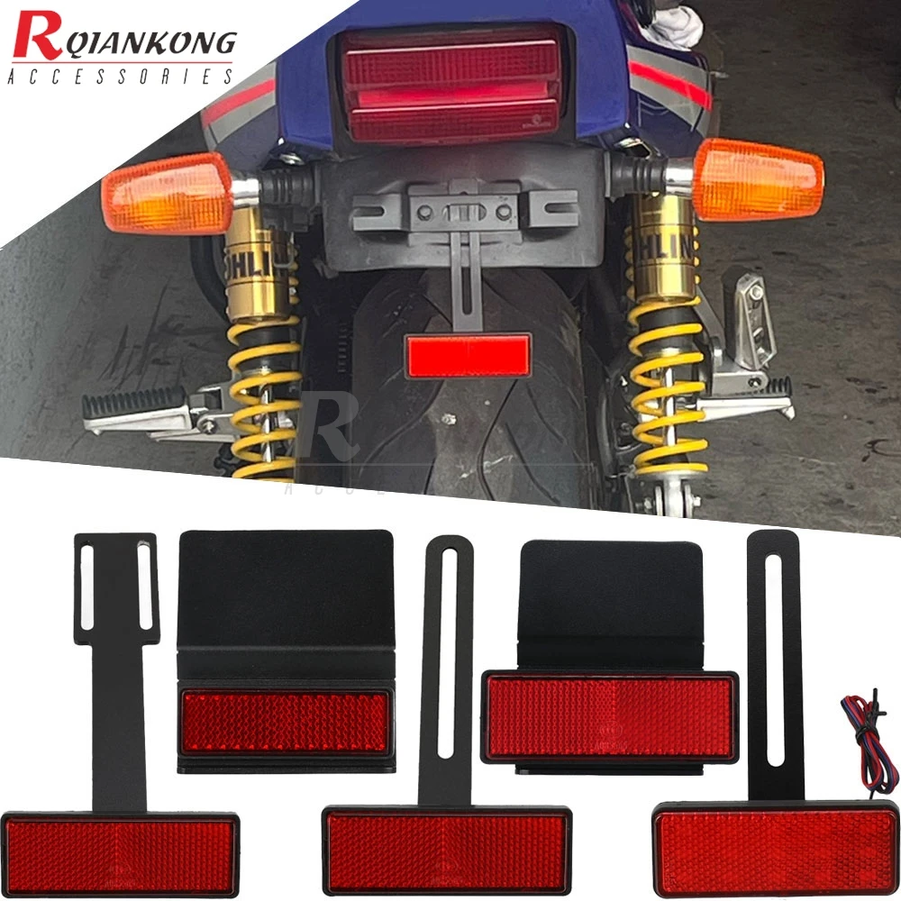 For Yamaha RD250 RD400 RD500 SR500 SRX600 XS250SE XS400 XS650SE XS750/SE XS850 XS1100/S Motorcycle Rear Number Plate Reflector