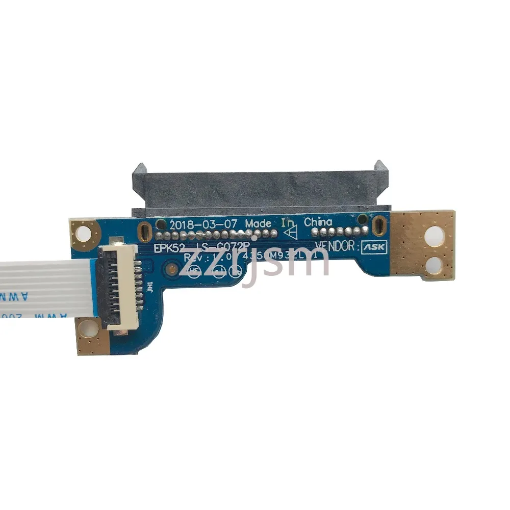 

NEW Original For Hp 15-DA 15-DB 250 255 G7 HDD HARD DRIVE CONNECTOR CABLE BOARD LS-G072P 435OM932L01 8pin 100% Tested Fast Ship