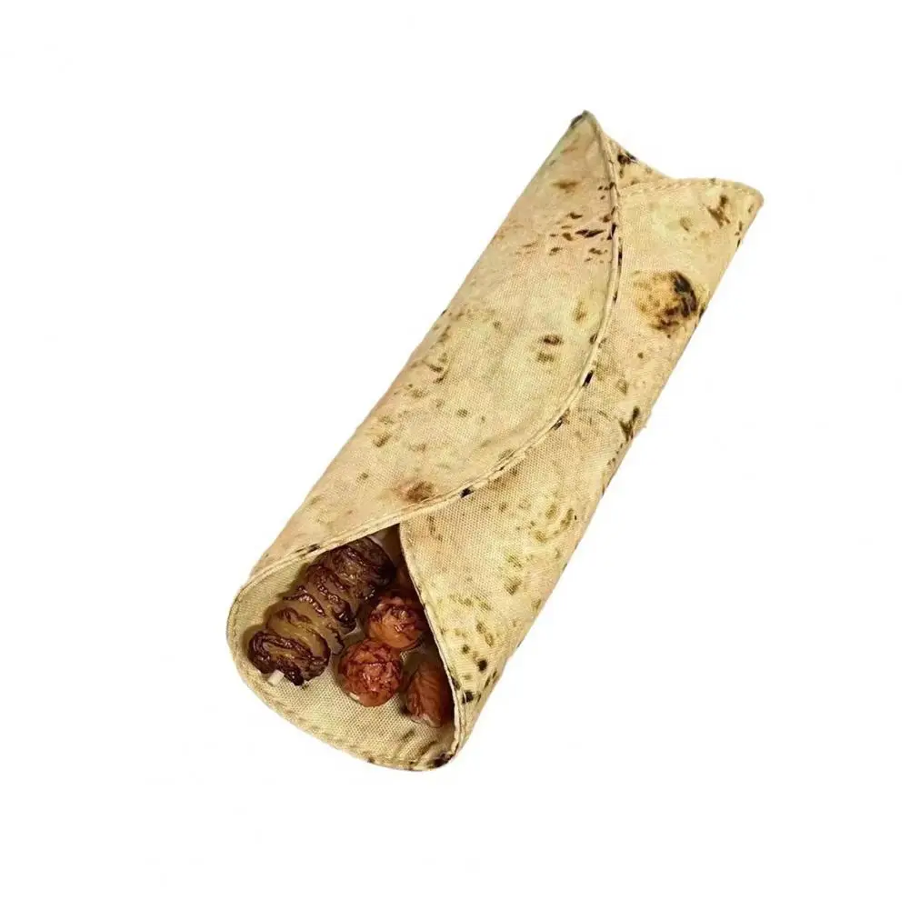 Estuche para lápices con diseño de panqueques, organizador divertido para la escuela