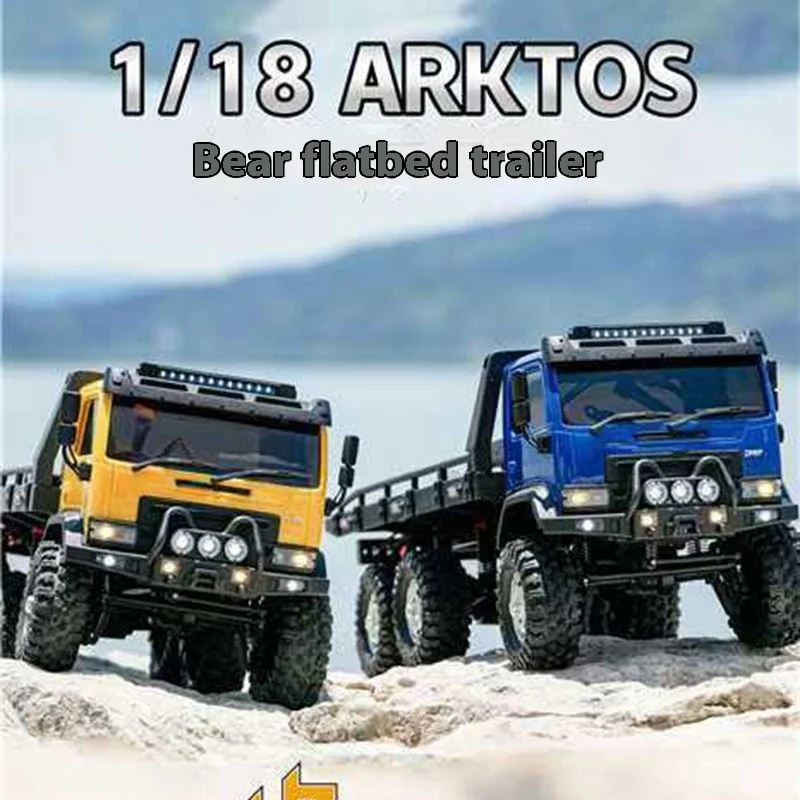 

Hb Cr-18p Arktos Bear Rc с дистанционным управлением, электрический плоский прицеп 1/18, шестиприводный двухскоростной кросс-кантри, альпинистский автомобиль