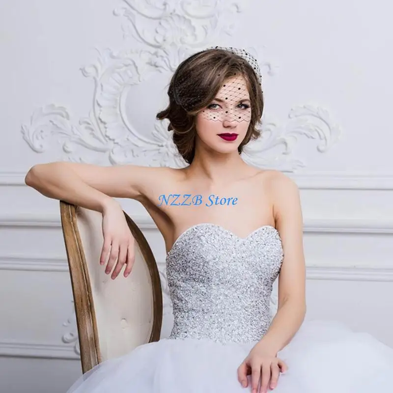 T21F مجموعة من 2 كريستال الوجه صافي عقال أنيقة الراين الشعر هوب حلية الزفاف الفاسناتور مجوهرات أنيقة للحفلات #5