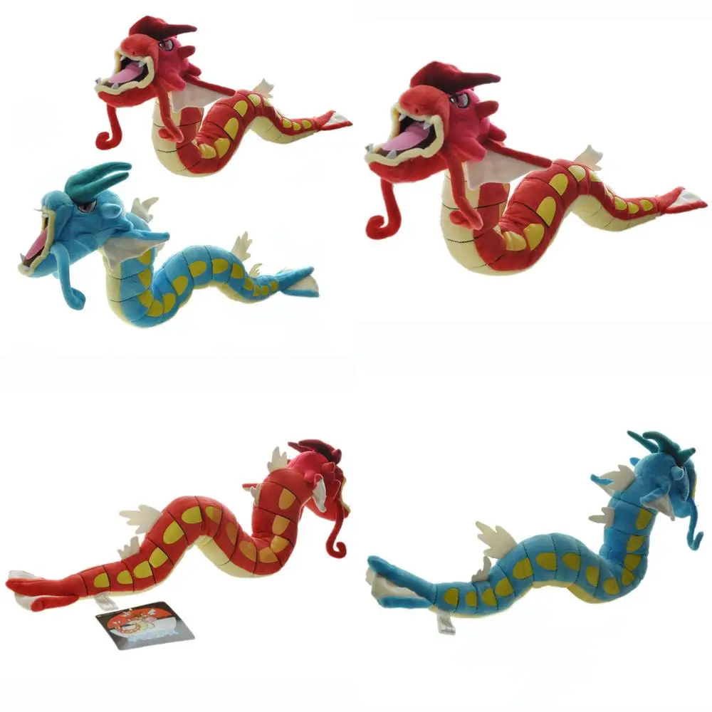 

60 см Kawaii синий красный Gyarados Magikarp плюшевая игрушка с якорем, мягкая кукла для детей, подарок на день рождения