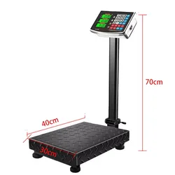 Folding Electronic Scale 150kg Rechargeable Stainless Steel Electronic Digital Bench For Luggage Shipping Postal Commercial