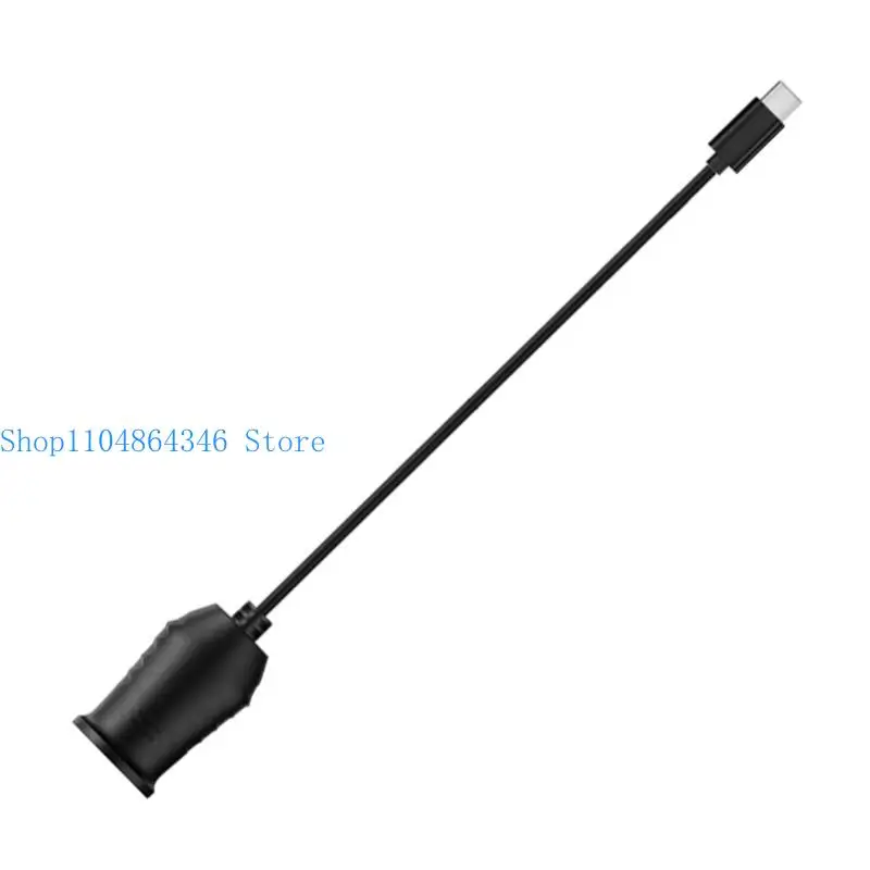 652F 65W USB C To 12V Cigarette Lighter Socket Male to Female Cigarette Lighter Adapter Converter Car Electronics Accessory